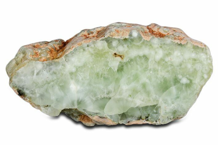Wide Polished Prehnite Section - Australia #353726